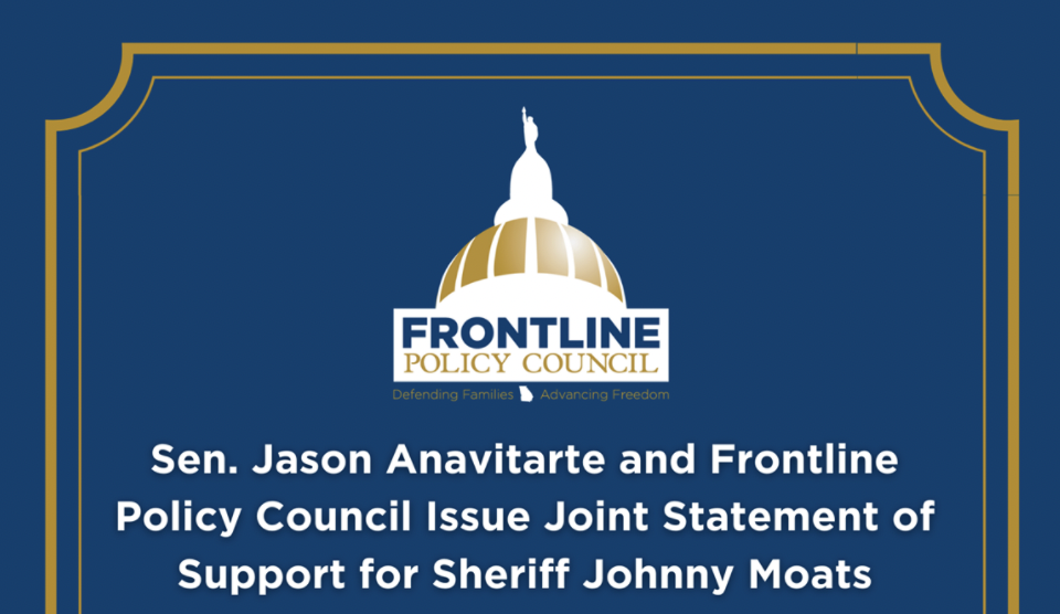 We and Jason R. Anavitarte stand with Sheriff Moats!